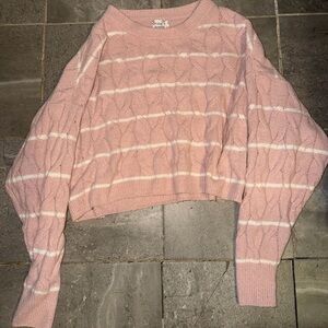 Pink Republic Light Pink Striped Sweater